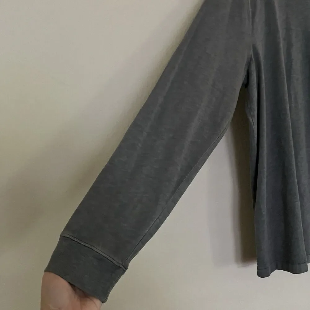 J.Crew Mens Gray Garment Dyed Slub Cotton Crew Neck Pocket Tee T-Shirt SZ XL